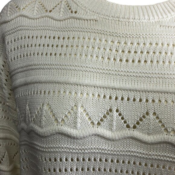 DESIGN 365 POINTELL CRE W NECK SWEATER SIZE MD NEW WITH TAG - Picture 4 of 6